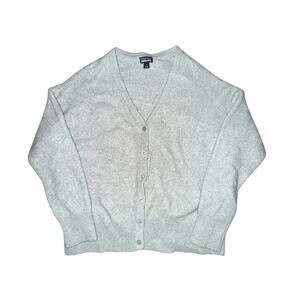 Patagonia Recycled Cashmere Cardigan Women's Size S Salt Grey L/S V Neck